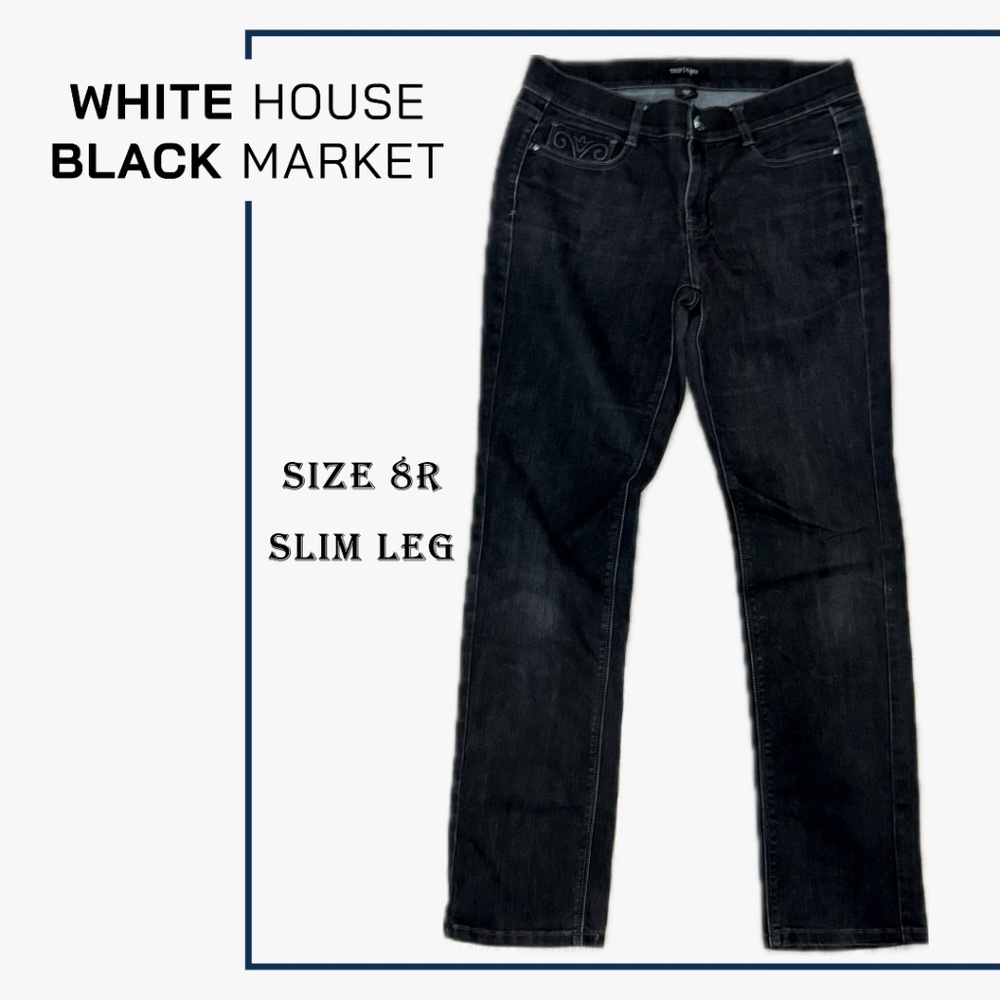 WHITE HOUSE BLACK MARKET Women’s Slim Leg Pants (Size 8R)
